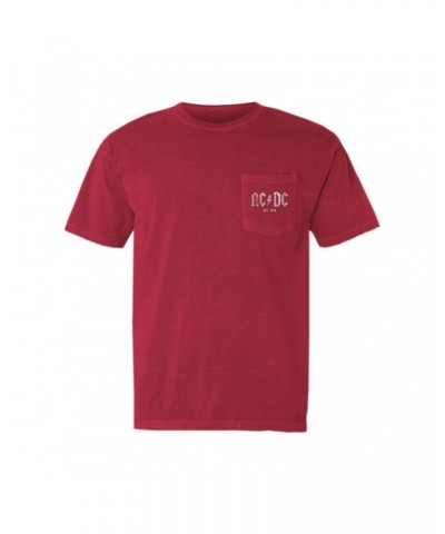 AC/DC T-Shirt | Est. 1973 Distressed Pocket T-shirt $12.88 Shirts