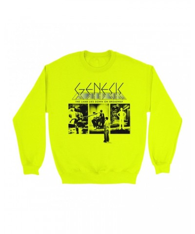 Genesis Bright Colored Sweatshirt | The Lamb Lies Down On Broadway Poster Sweatshirt $15.38 Sweatshirts