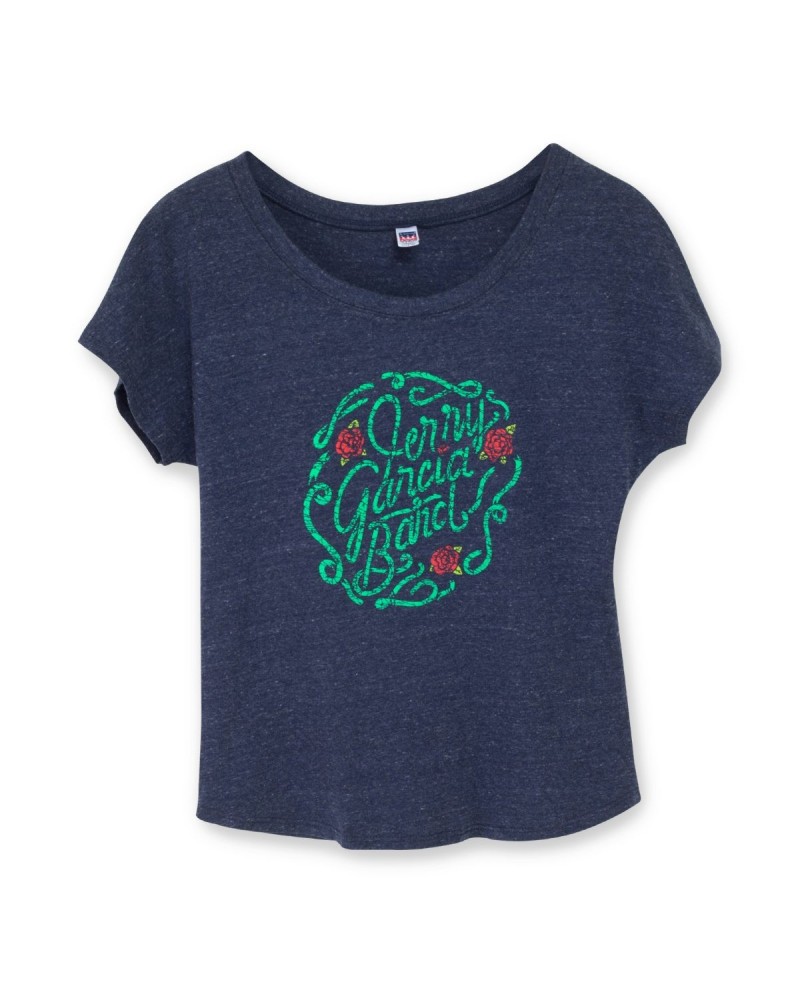 Jerry Garcia Band Rose Logo Women's T-Shirt $11.70 Shirts