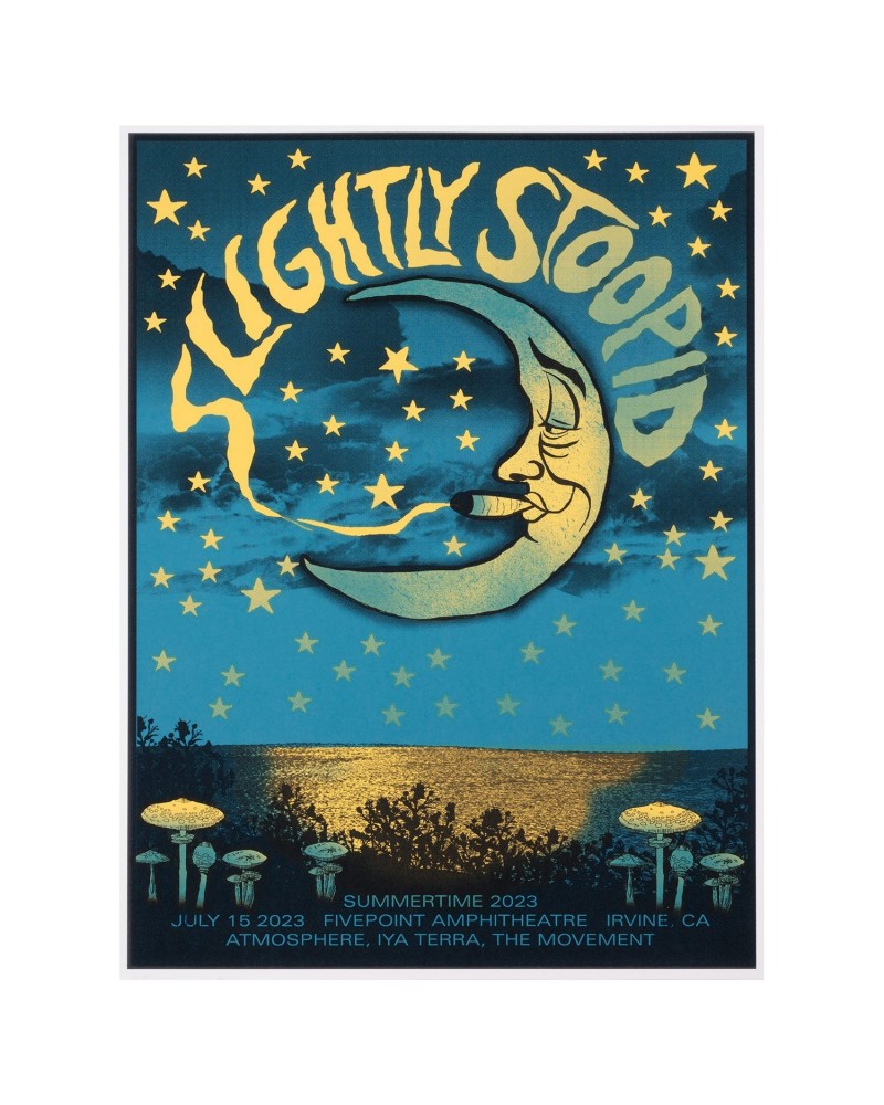 Slightly Stoopid 7/15/23 Irvine CA Show Poster by Methane Studios $20.00 Decor