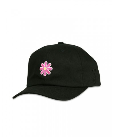 Woodstock Pink Flower Adjustable Black Hat $6.45 Hats