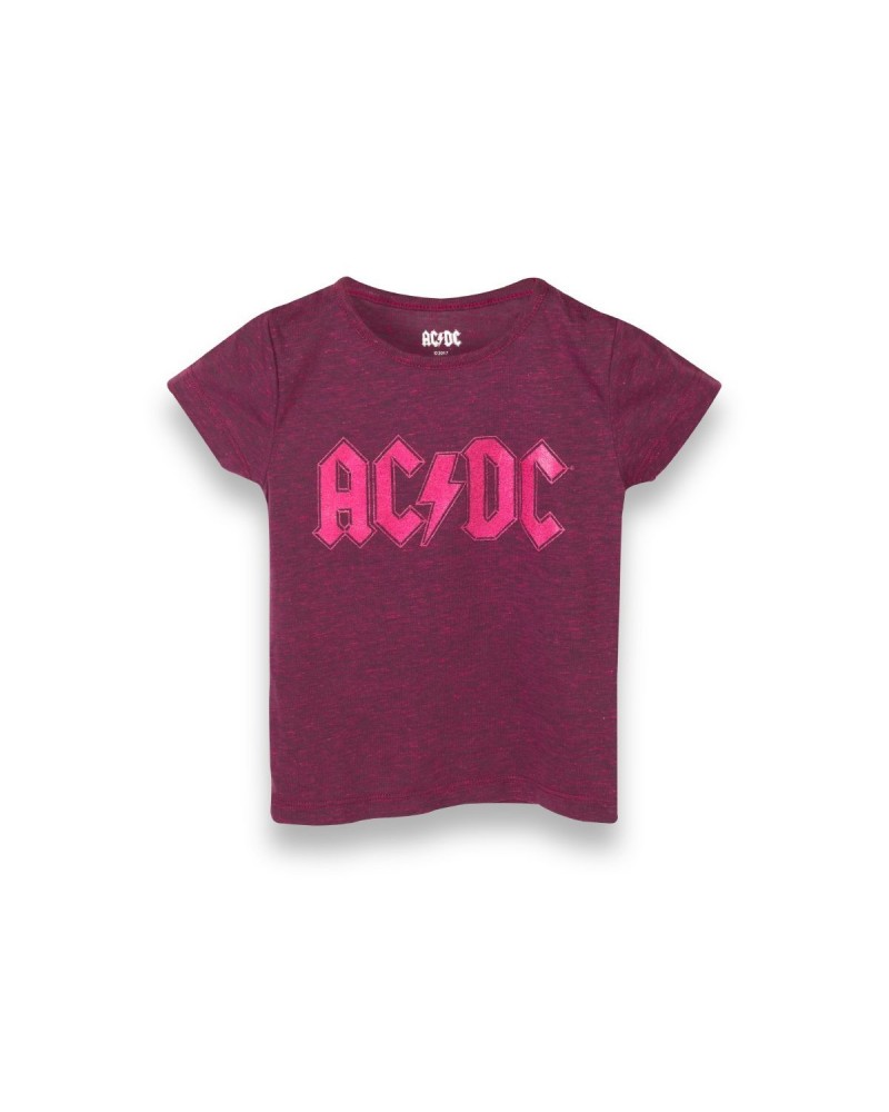 AC/DC Pink Glitter Logo T-shirt $4.41 Shirts