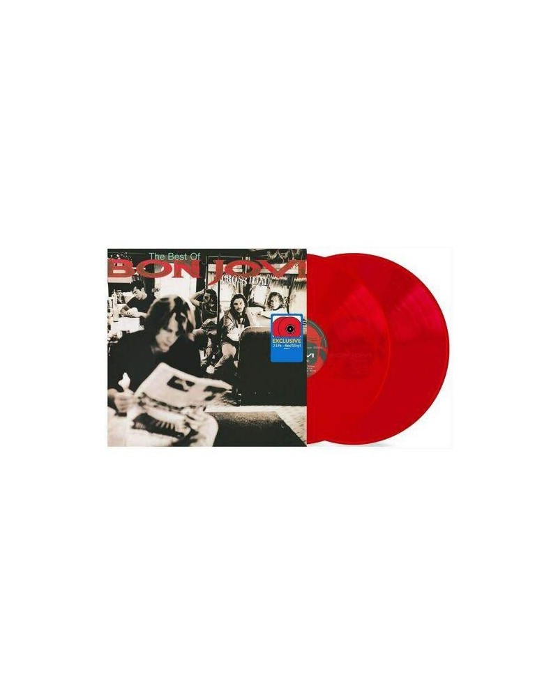 Bon Jovi Cross Road (Translucent Red 2 LP) Vinyl Record $14.10 Vinyl