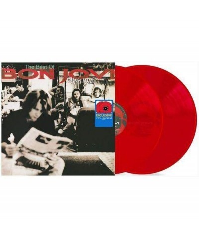 Bon Jovi Cross Road (Translucent Red 2 LP) Vinyl Record $14.10 Vinyl
