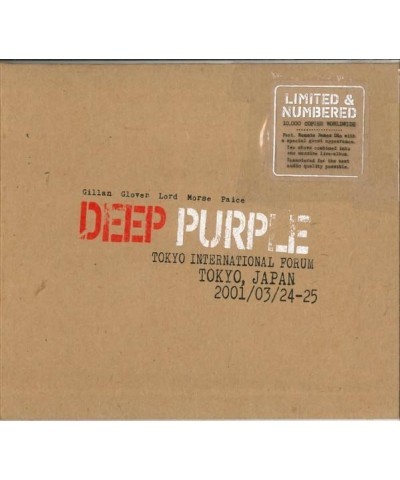 Deep Purple LIVE IN TOKYO 2001 (2CD) CD $9.46 CD