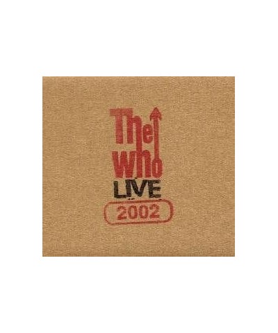 The Who LIVE: MT VIEW CA 7/3/02 CD $5.34 CD