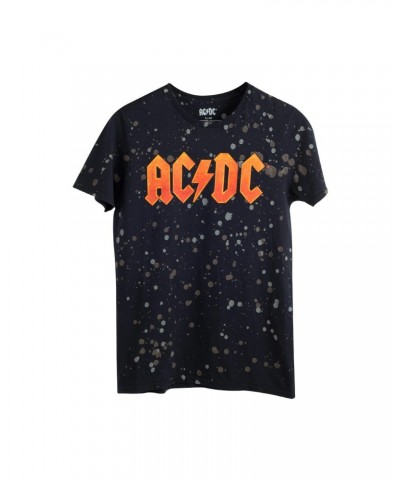 AC/DC Orange Logo Black Tie Dye T-Shirt $5.88 Shirts